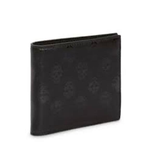 Alexander McQueen NWT Leather Biker Skull Bi-Fold Wallet in Black - Picture 1 of 14